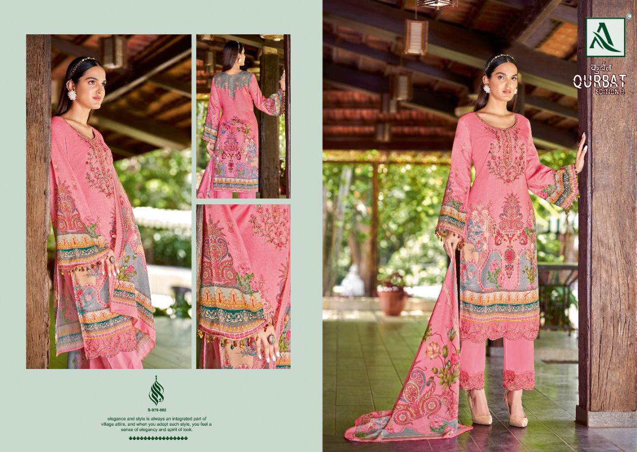 Alok Qurbat Edition 3 Fancy Casual Wear Jam Cotton Dress Material Collection